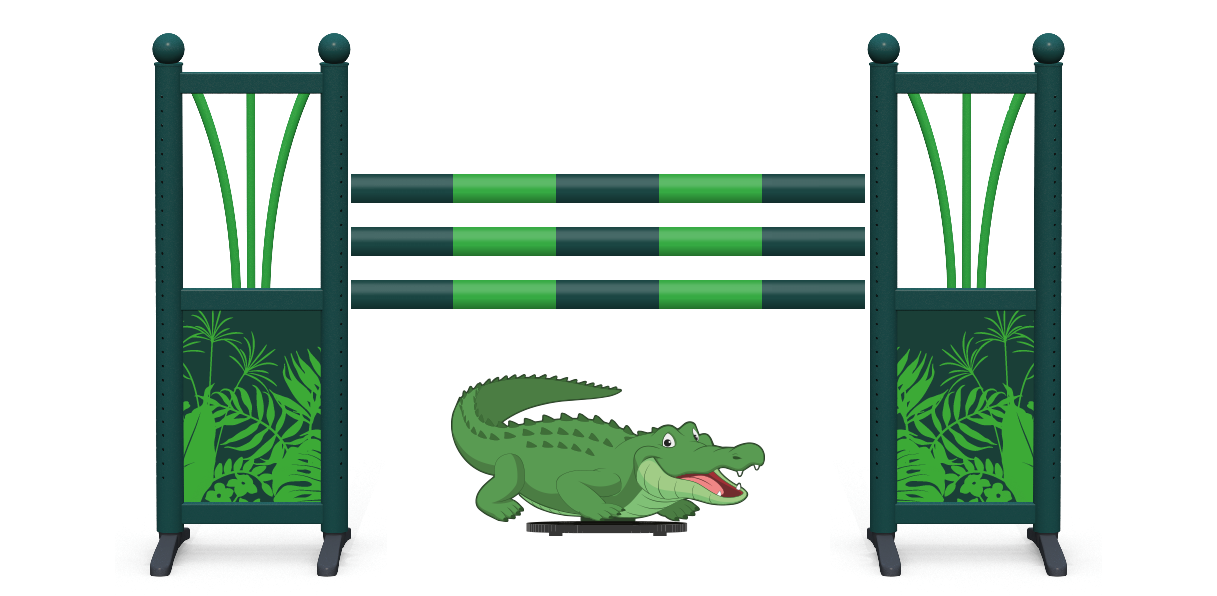 Alligator smalle hindernis