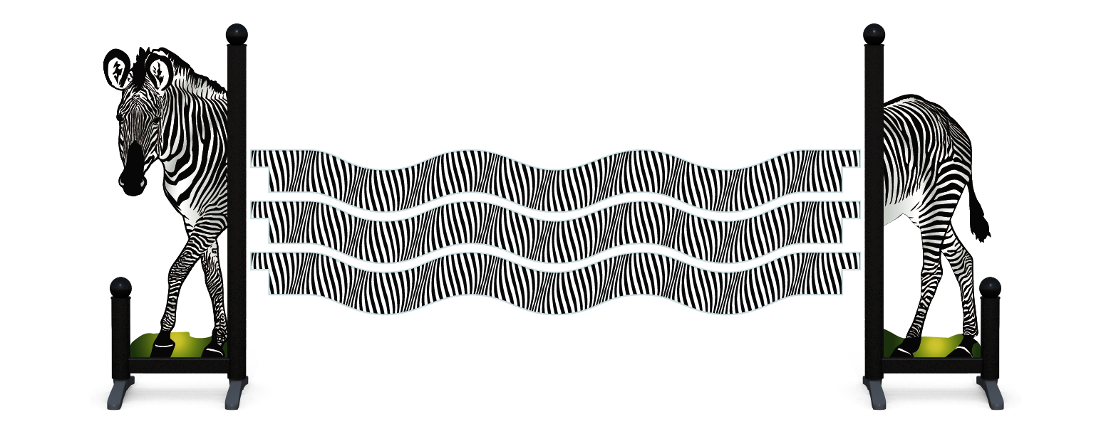 Zebra golvende plank