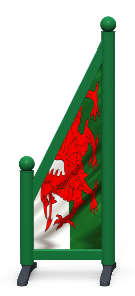Wing > Hellend bedrukt > Wales Vlag