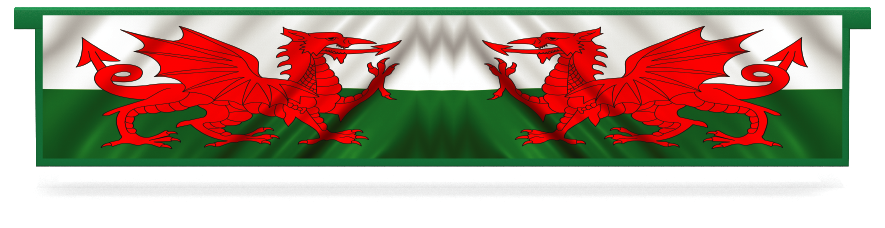 Onderzetters hindernissen > Hanghek hindernis > Wales Vlag