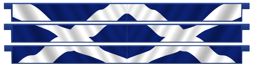Planken > Rechte plank x 3  > Schotse Vlag
