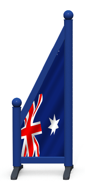 Wing > Hellend bedrukt > Australische vlag