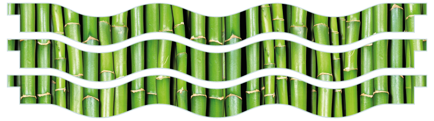 Planken > Golvende plank x 3  > Bamboe